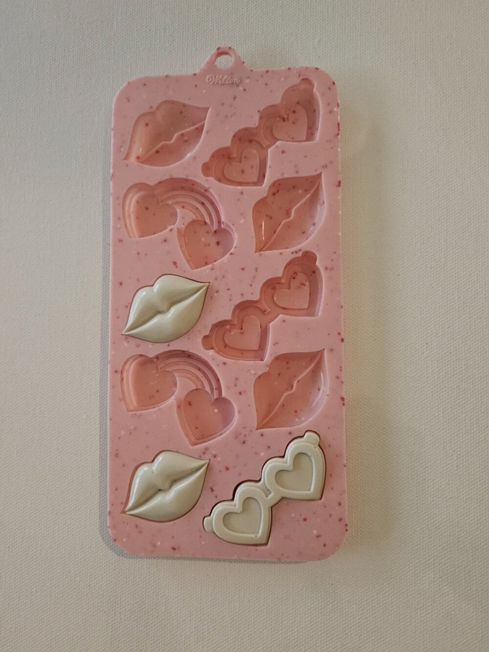 Pink Heart & Lips Silicone Mold